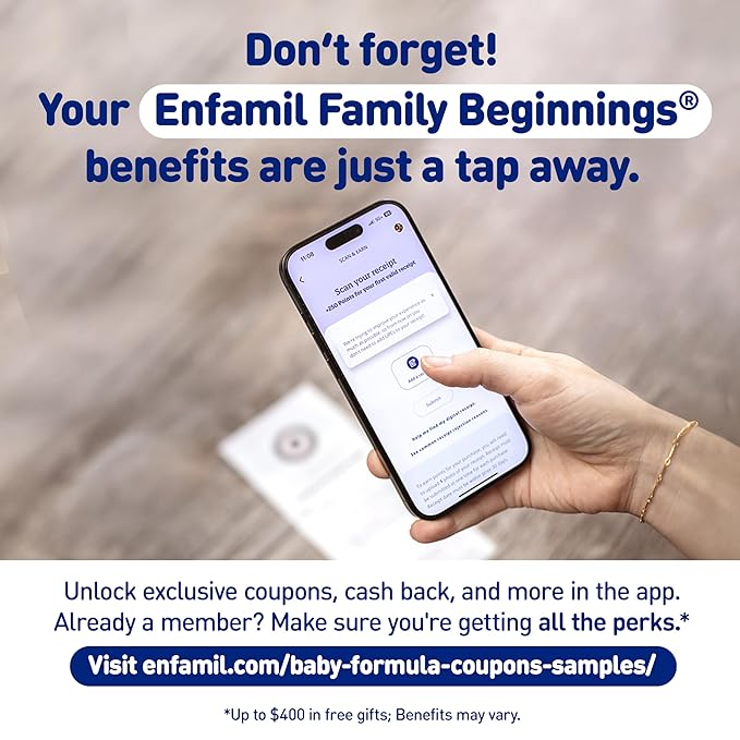 Enfamil Optimum (Enspire), Our Closest Formula to Breast Milk, Immune-Supporting Lactoferrin and Brain-Supporting DHA Baby Formula, Powder 30 Oz Refill, Pack of 8