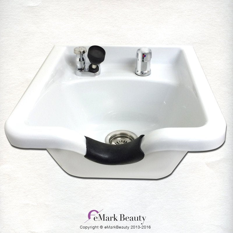 Shampoo Bowl White ABS Plastic Salon and Spa Hair Sink Beauty Salon Equipment ASSE/UPC/CSA Compliant Fixtures TLC-W11