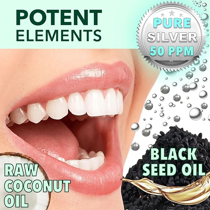 Holistic Oral Care Bundle – Living Crystal Hydroxyapatite Toothpaste + Nano Silver Mouthwash | Natural Mineral-Based Oral Care | Alcohol-Free & Mint Fresh