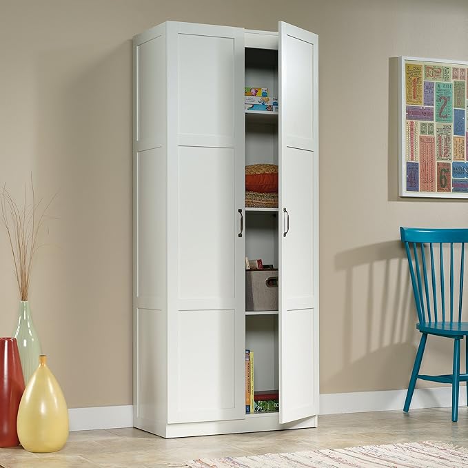 Sauder Select Storage Cabinet/ Pantry cabinets, White finish