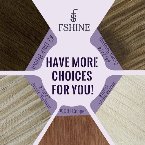 Fshine Genius Weft Hand Tied Extensions Human Hair Genius Wefts To Sew In 22 Inch 60g Color Balayage 3 Dark Brown Mixed 8 Ash Brown And 22 Light Blonde Straight Hair