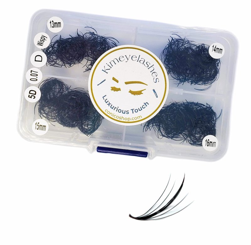 1000 Premade volume fans Mixed 4 lengths 9-12 | 11-14 | 13-16 CC, D Curl Wispy Handmade eyelash extensions supplies Russian volume lash promade fan Kimeyelashes (9mm - 12mm, 5D Wispy - 0.07 - D)