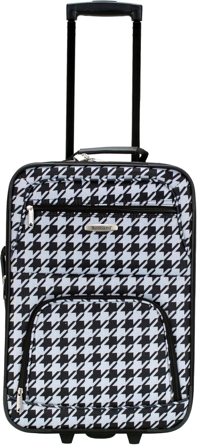 Rockland Fashion Softside 2 Piece Luggage Set, Expandable, (14" Tote/19" Upright), Kensington