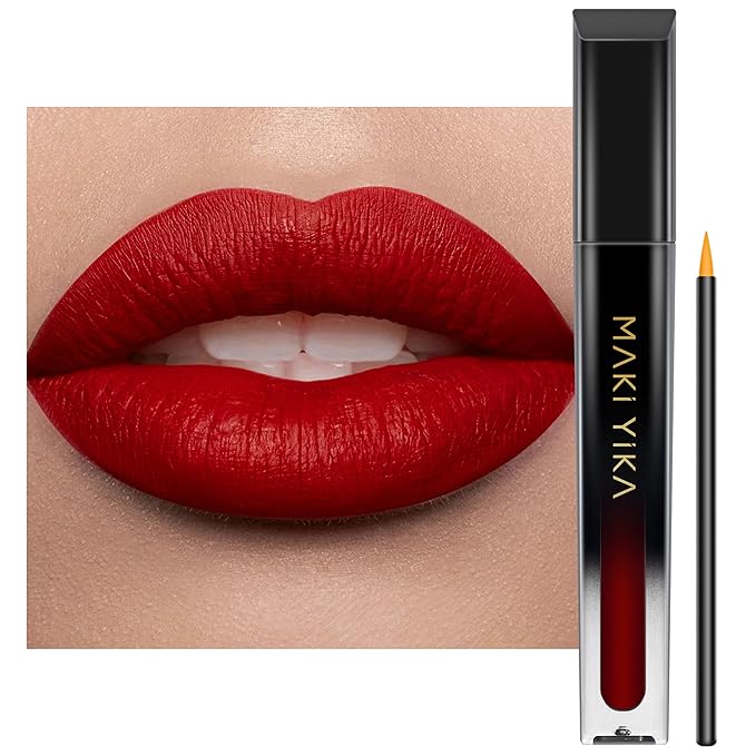 MAKI YIKA Red Lipstick for Women Color Stay Long Lasting Lipsticks Smudgeproof Matte Liquid Lipstick Transferproof Cruelty-Free Lip Color |Trust You