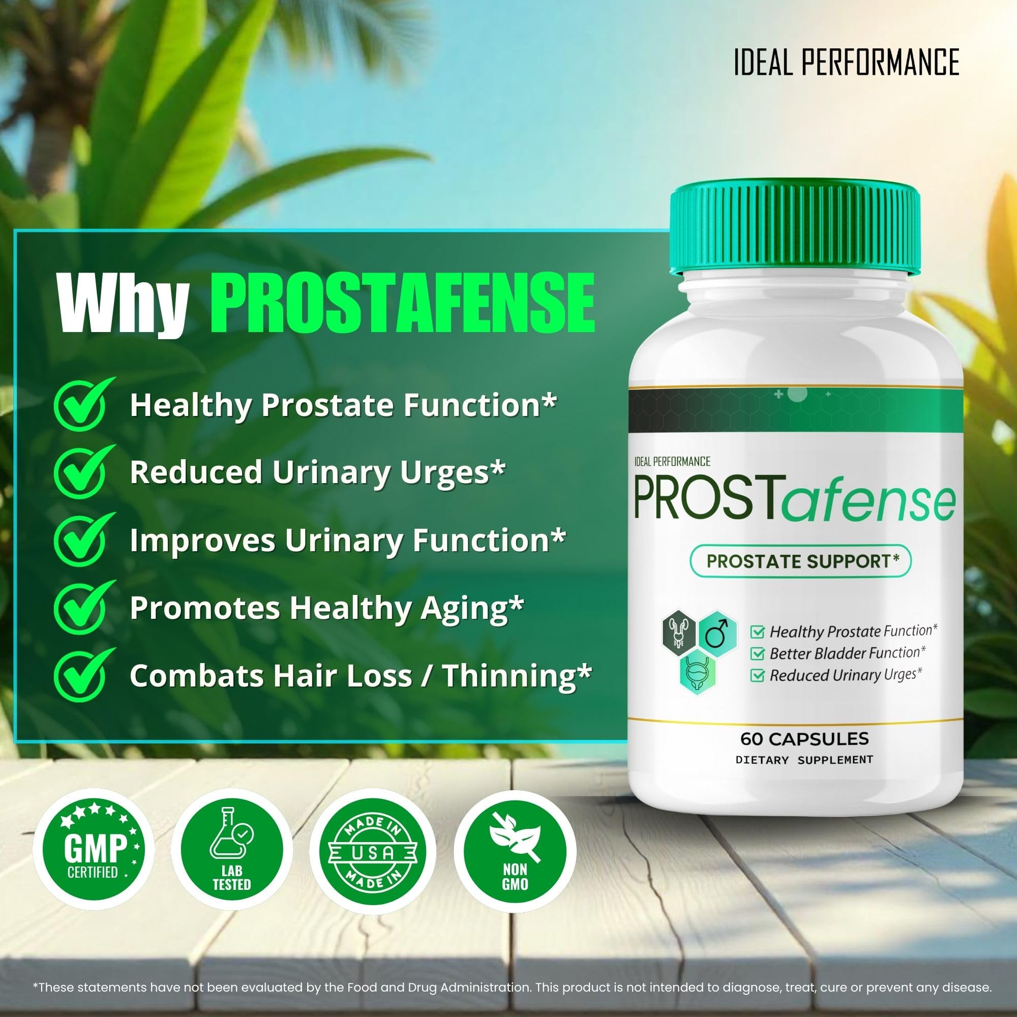 Prostafense Prostate Health Supplements for Men Capsules, Official Prostafense All Natural Support Pills - Maximum Strength, Premium Formula for Daily Wellness, Prosta Fense Reviews (3 Pack)