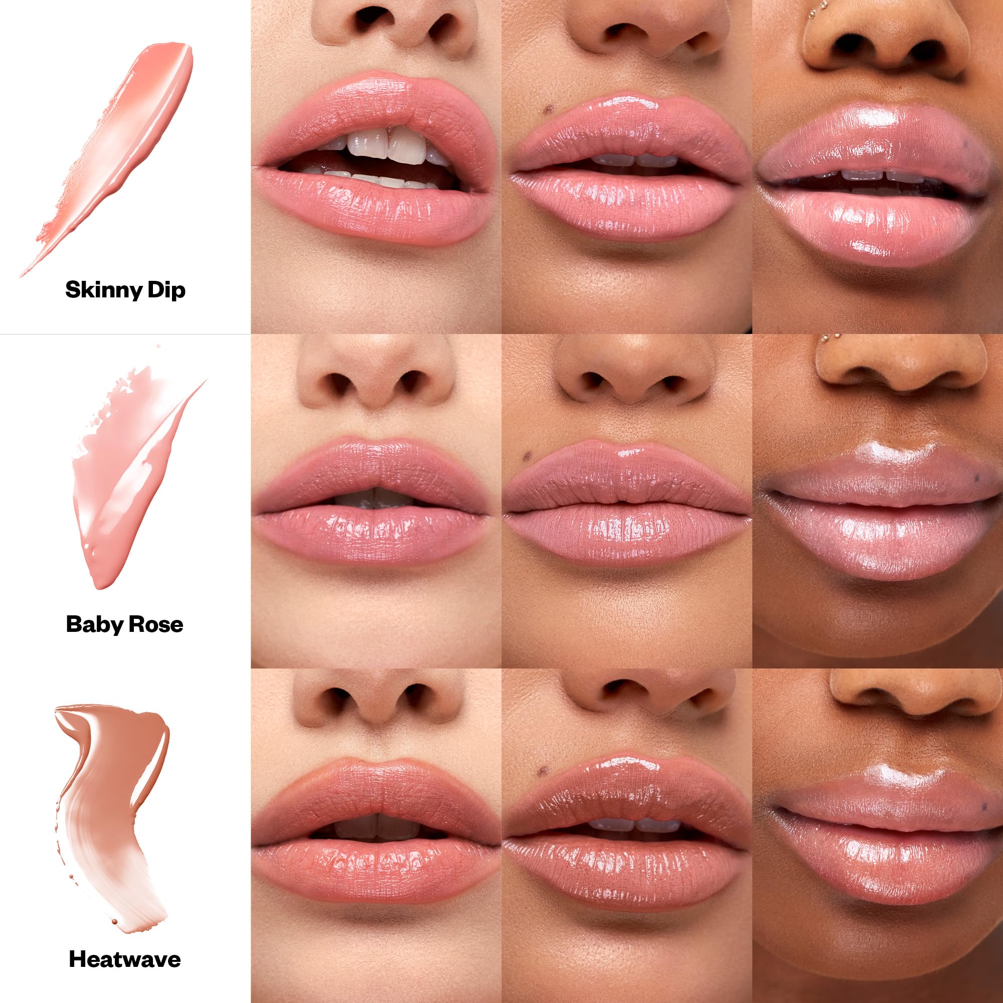 Kosas Wet Stick Moisturizing Shiny Sheer Lipstick with Ceramides, Hyaluronic acid, Peptides and Mango Butter - Soothes, Softens, and Moisturizes Lips – Baby Rose