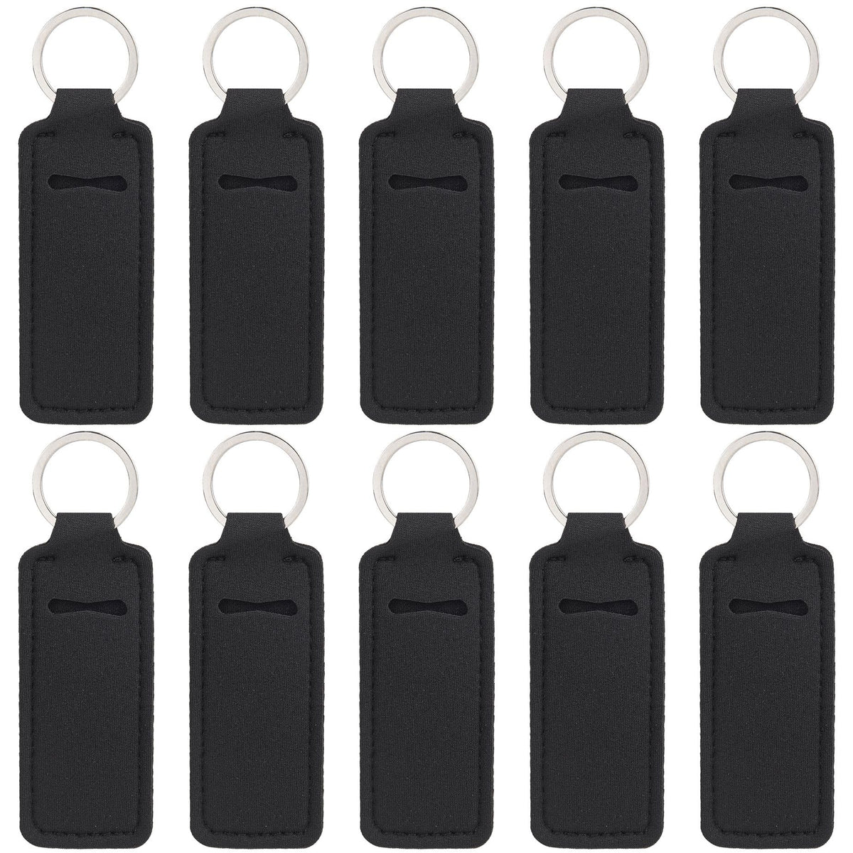 AUEAR, 10 Pack Lip Balm Sleeves Lipstick Holder Chapstick Keychain Holders Gloss for Women and Girls