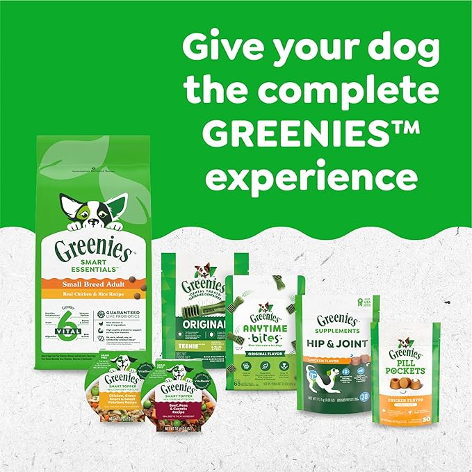 Greenies Original Regular Dental Dog Treats, 54 oz. Pack (54 Treats)