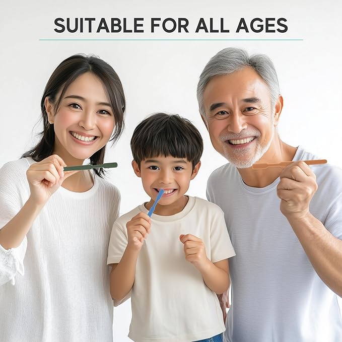 Avistar 40 Prepasted Disposable Toothbrushes Individually Wrapped - Single Use Pre Pasted Disposable Toothbrushes with Toothpaste Built in - Waterless Toothbrush for Travel, Guests, Hotel, & Camping
