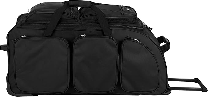 Travelers Club Xpedition 30 Inch Multi-Pocket Upright Rolling Duffel Bag