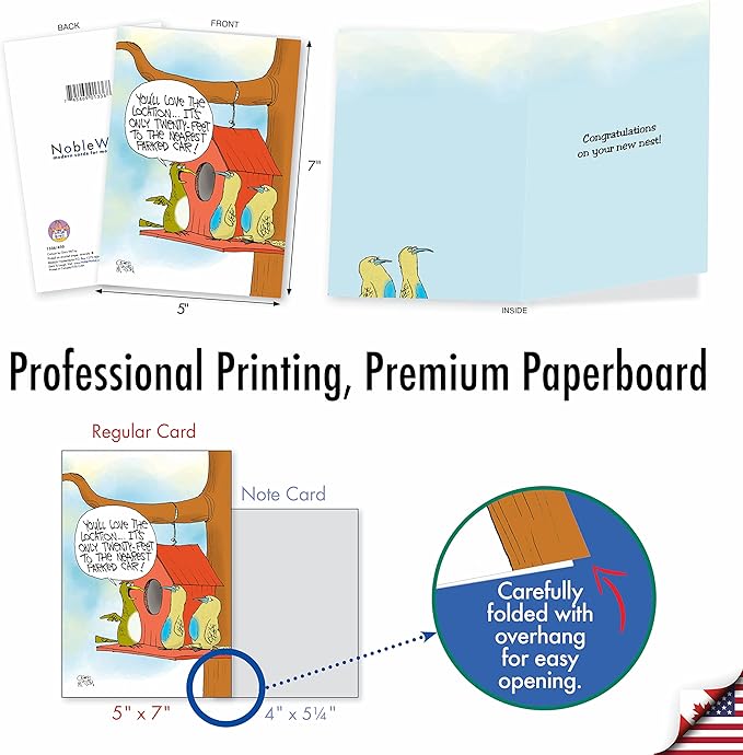 NobleWorks - 36 Assorted Funny Mixed Occasions Greeting Cards Bulk Box Set with Envelopes (36 Designs, 1 Each) Humor Card Variety Pack for Men and Women - A Mix of McCoy AC9381XXG-B1x36