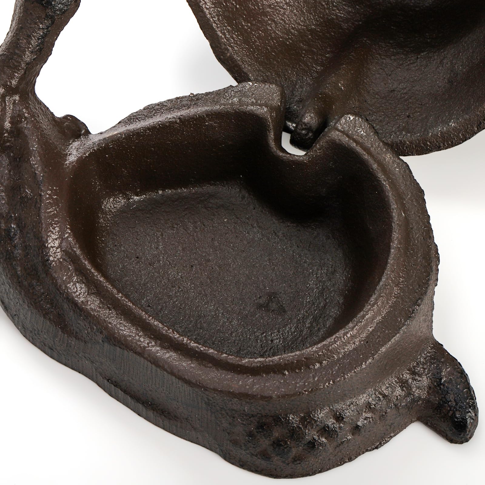 Pumtus Cast Iron Key Hider, Snail Hide-a-Key Holder, Outside Spare Key Hider Figurine, Small Snail Garden Statues Ornament, Decorative Jewelry Trinkets Box for Ear Studs Rings Paper Clips
