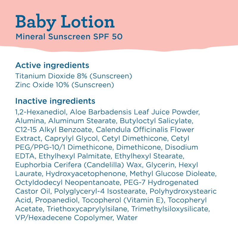 BLUE LIZARD Baby Mineral Sunscreen with Zinc Oxide, SPF 50+, Water Resistant, UVA/UVB Protection with Smart Cap Technology - Fragrance Free, 3 Ounce Tube