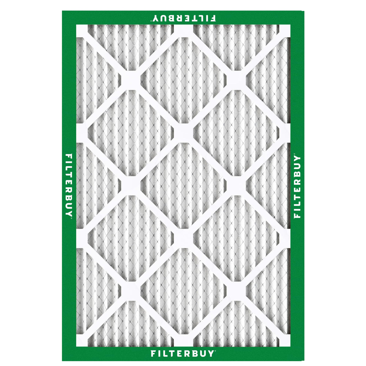 Filterbuy 24x30x1 Air Filter MERV 8 Essential Dust & Allergy Defense (2-Pack), Electrostatic Pleated HVAC AC Furnace Filters Replacement, Made in USA (Actual Size: 23.88 x 29.88 x 0.75)