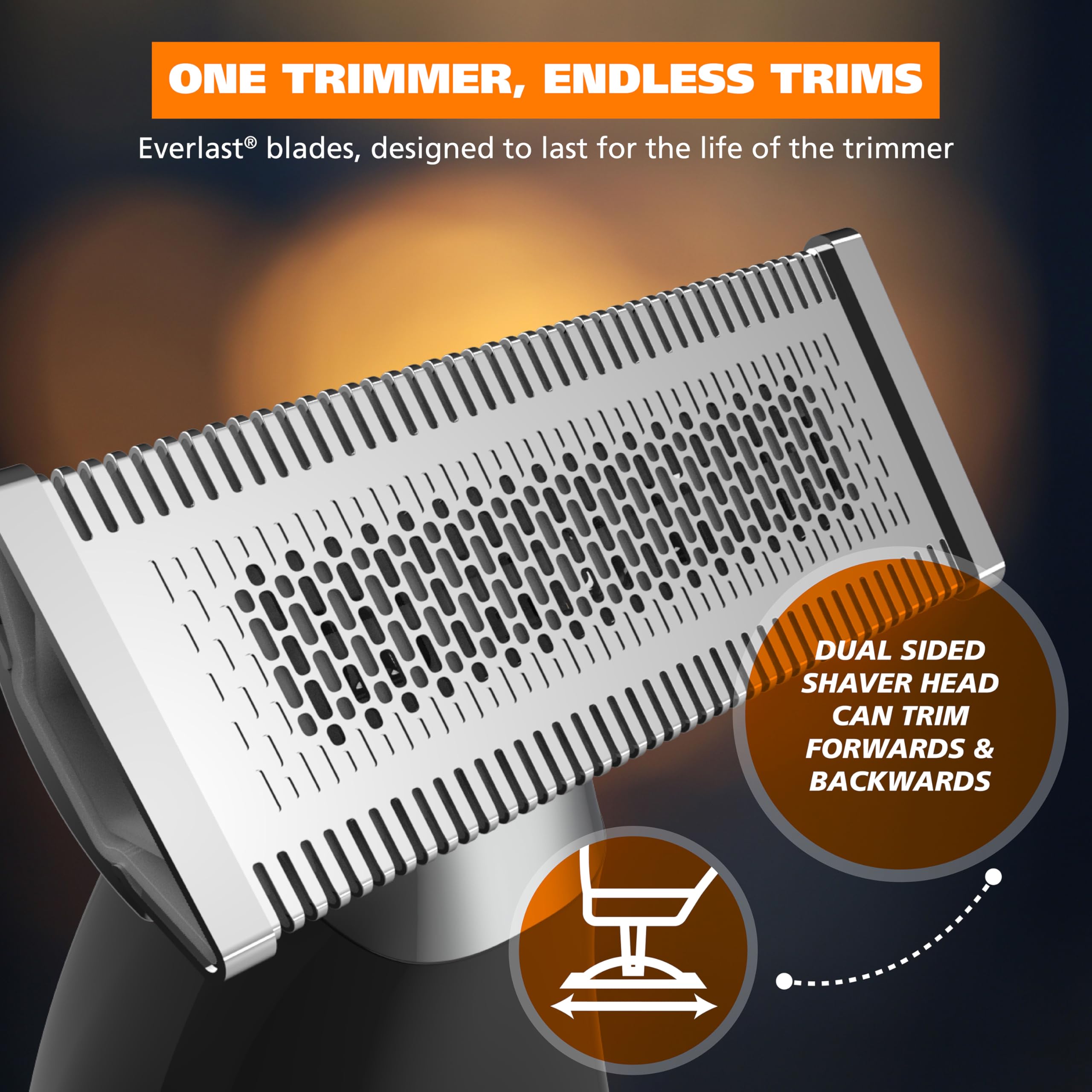 Wahl Trim Ninja All in One Hybrid Electric Razor and Beard Trimmer for Men – All Body Electric Shaver, Hair Trimmer, Precision Detail Trimmer, Ear & Nose Hair Trimmer for Men – Model 3030115