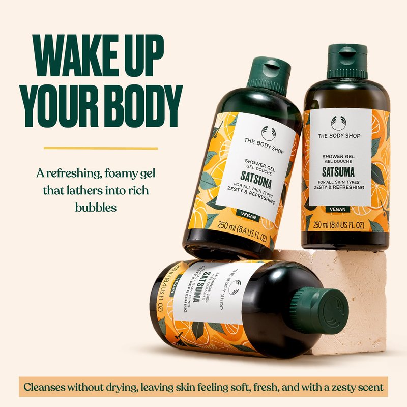 The Body Shop Satsuma Shower Gel, 25.3 Fl Oz