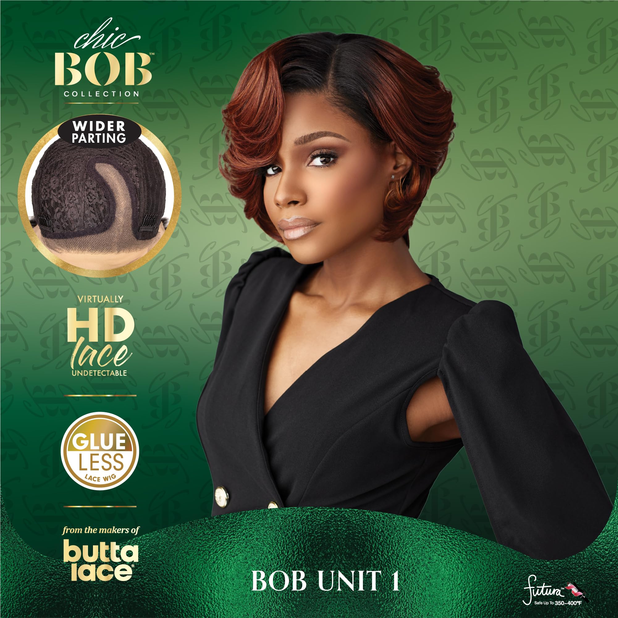 Sensationnel Chicbob Lace Frontwig - Bob Unit 1