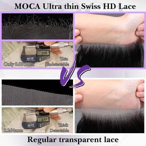 5x5 HD Lace Closure Body Wave 18 Inch, SKINLIKE 0.095mm Ultra-thin Invisible Real Swiss Lace Closure Only,RAW Virgin Human Hair Single Knot Pre-Plucked with Baby Hair
