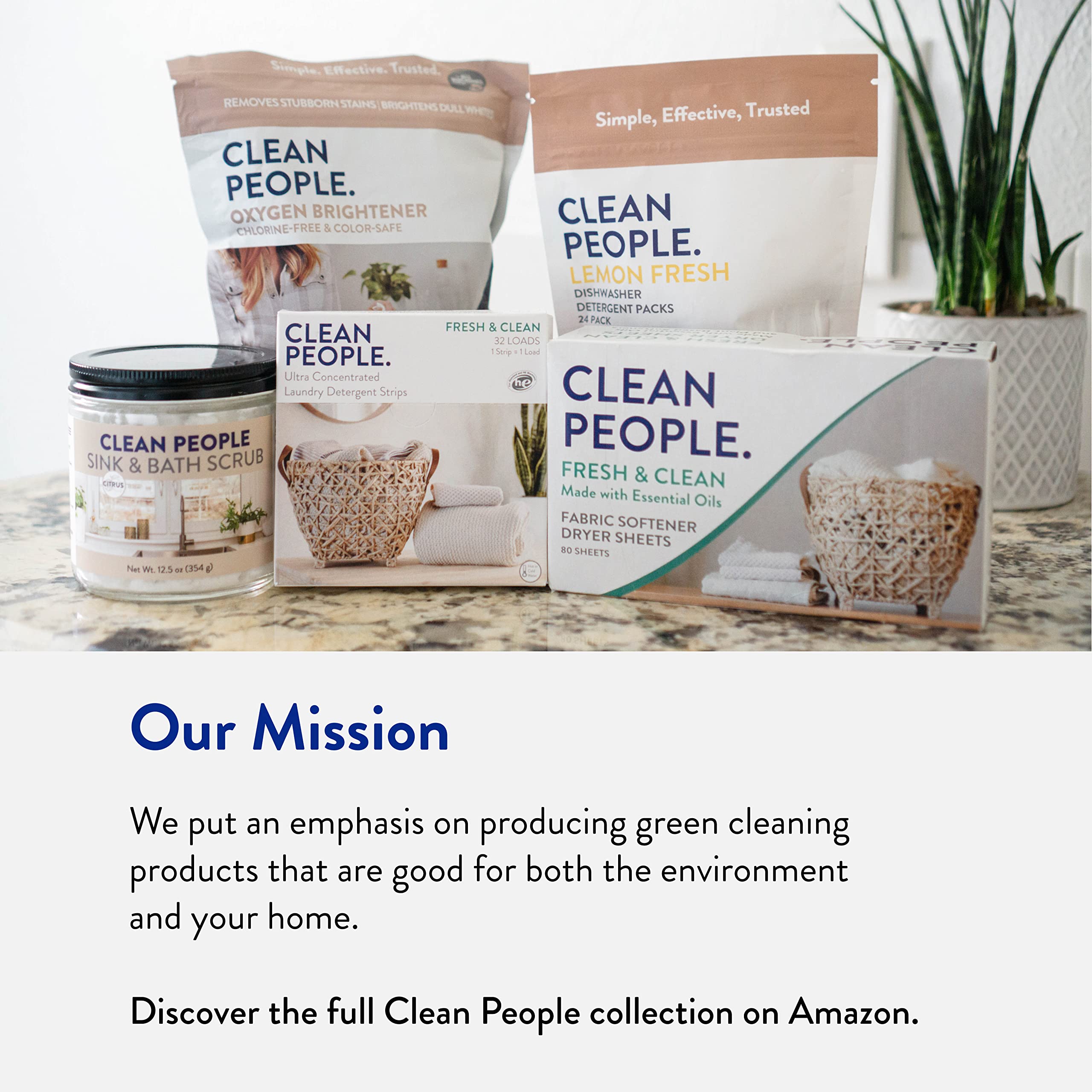 The Clean People Oxygen Brightener Stain Remover | Bleach Alternative, Simple Ingredients, Brightens Dull Whites AND Colors | 79 oz