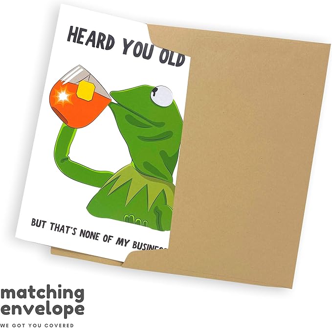 Sleazy Greetings Funny Meme Birthday Card For Him Or Her | 30th 40th 50th Birthday Card | Old AF Card