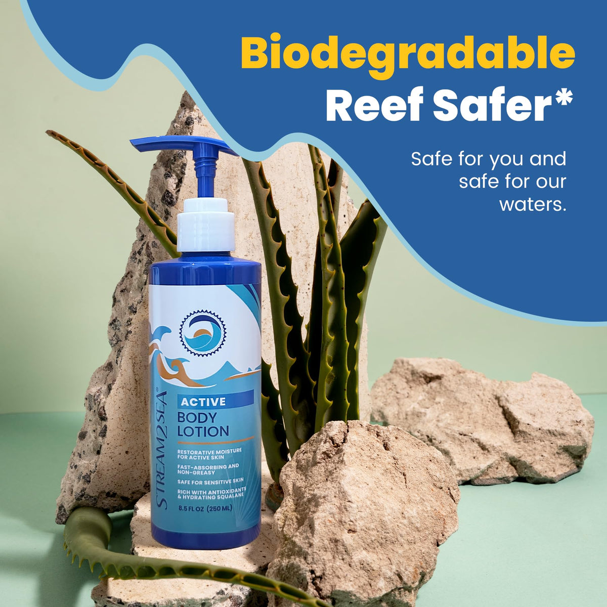 STREAM 2 SEA Nourishing Body Lotion, 32 Fl oz, Reef Safe, Paraben Free