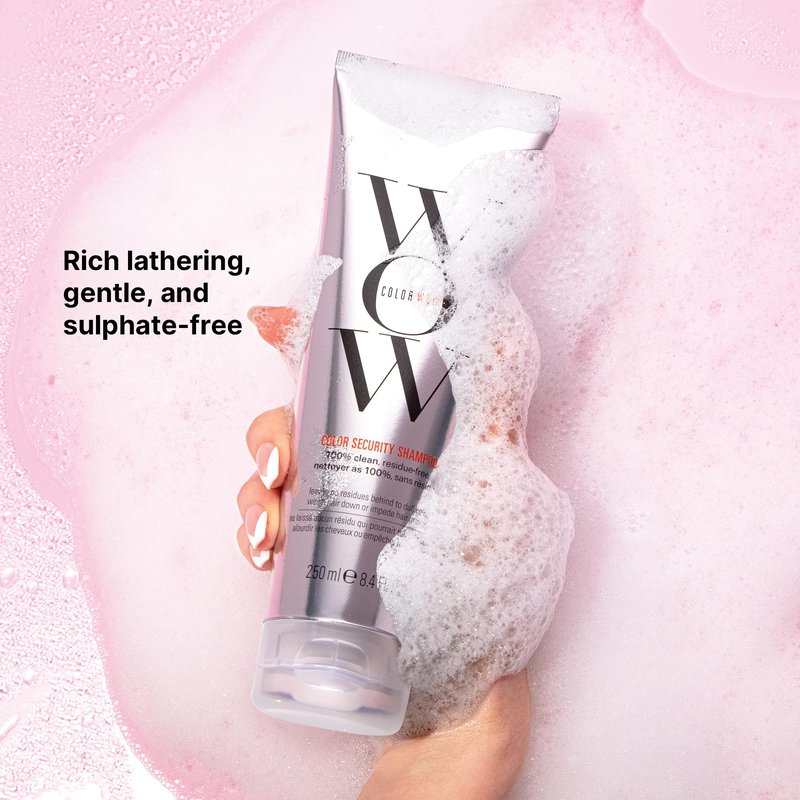 COLOR WOW Color Security Shampoo, 32 fl oz – Sulfate Free & Residue-Free Formula, Healthy Looking Hair & Scalp, Paraben Free Salon Quality