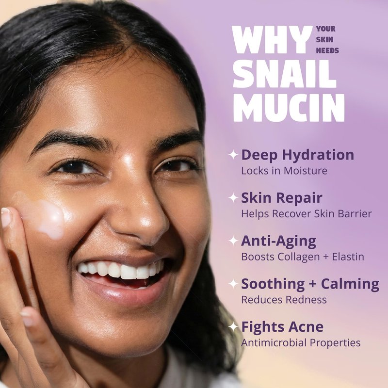 Zen Dew Moon Milk Snail Mucin Moisturizer Gel Cream (3.52 oz) Korean Snail Mucin Serum Cream that Replenishes Moisture & Leaves Skin Brighter, Plumper, Soothed & Smooth