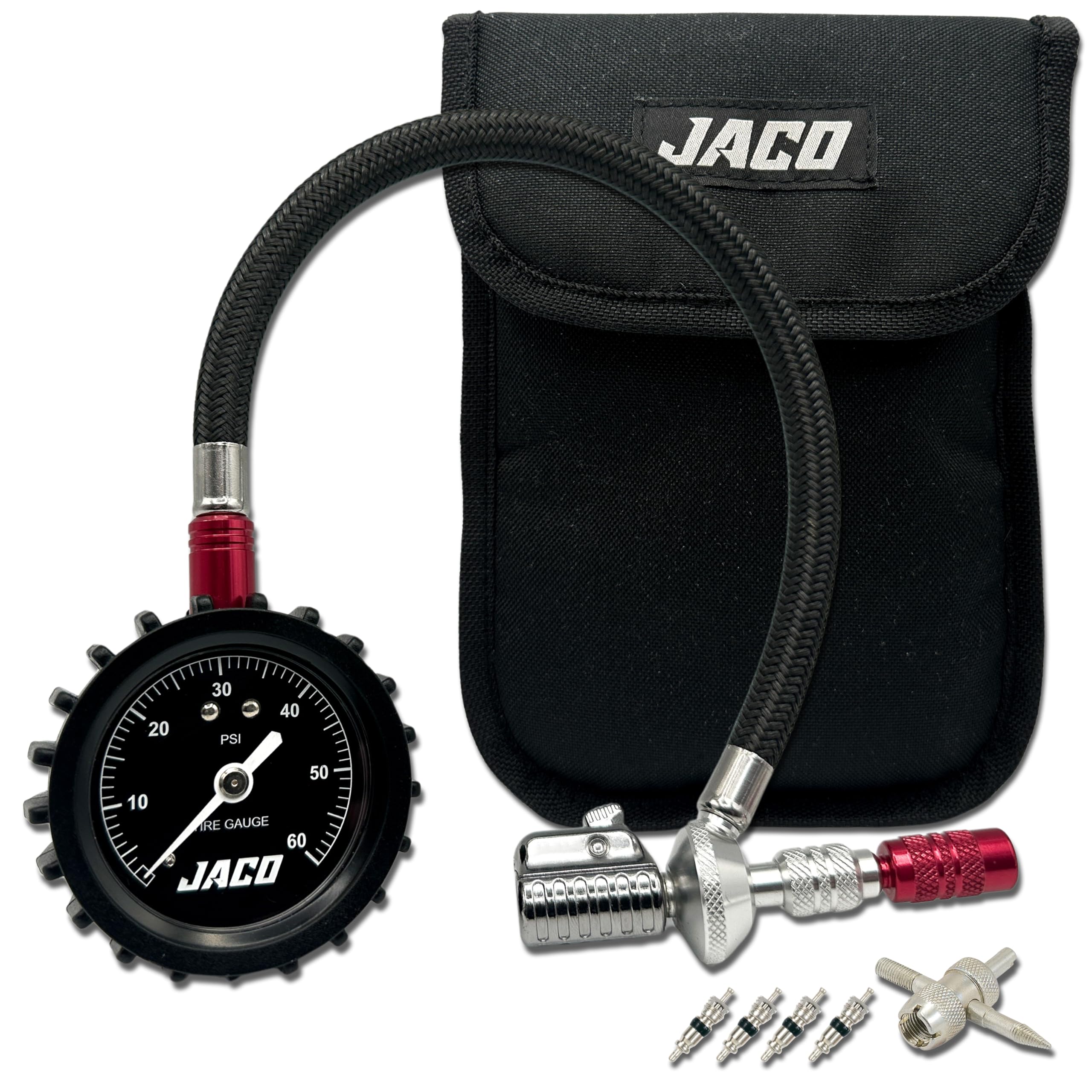 JACO Lightning RX4 Tire Deflator with Gauge | Rapid Quick-Connect Off Road 4x4 Air Down Tool
