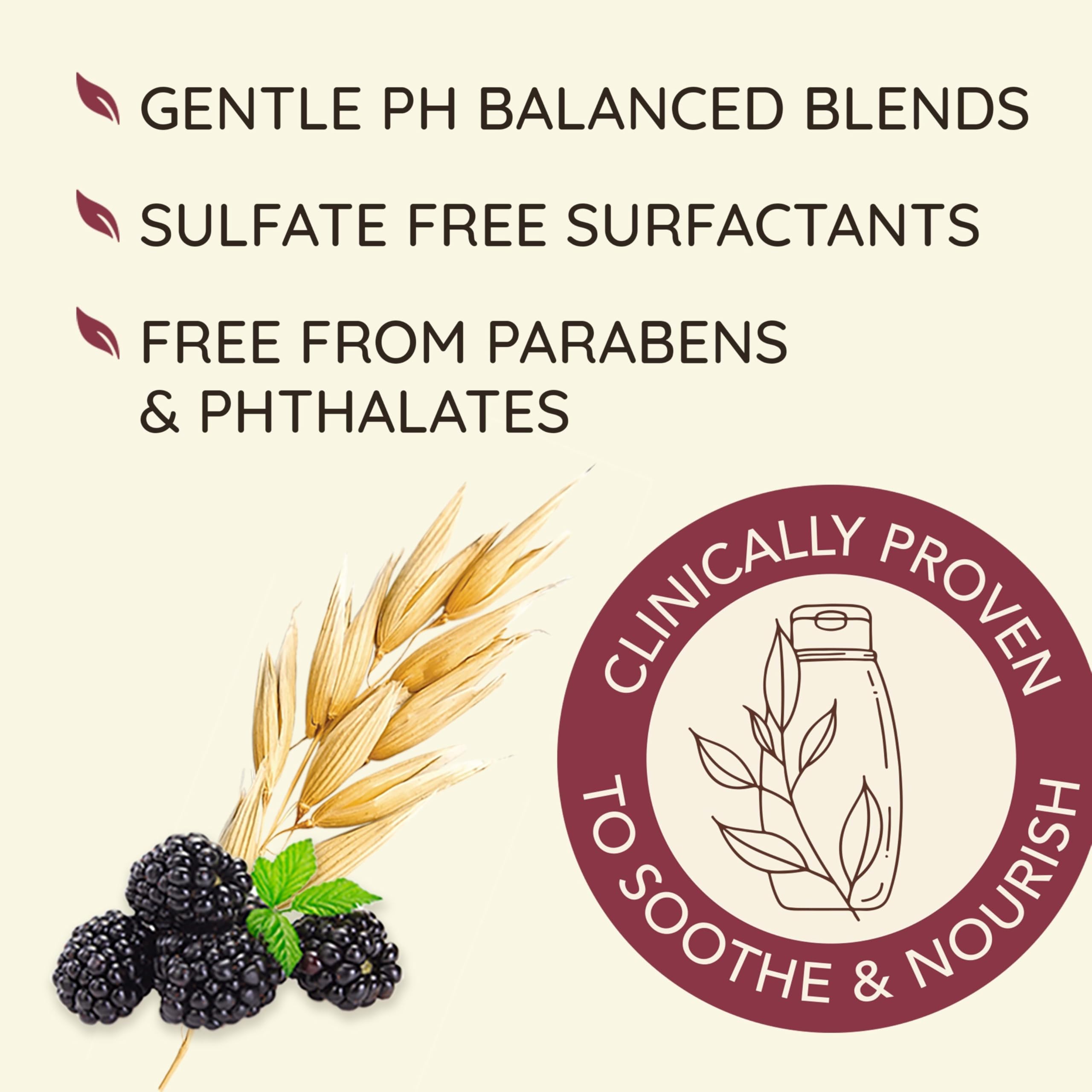 OGX Aveeno Color Protect Strengthen+ Blackberry Quinoa Shampoo, Fresh, 12 Fl Oz