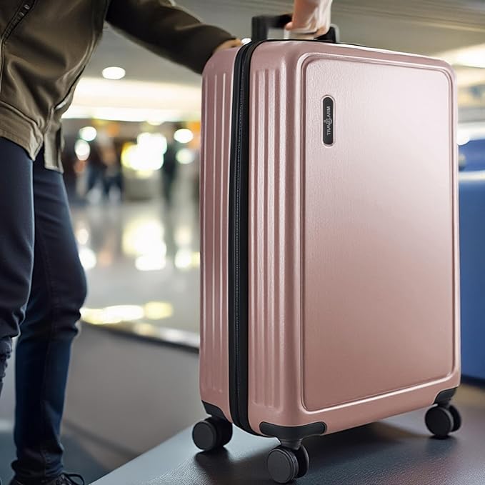 TRAVELARIM 28 Inch Luggage with Spinner Wheels, Hard Shell Suitcase with TSA Locks for Luggage, Travel Large Suitcase, Expandable Hard Shell Suitcases, Pink