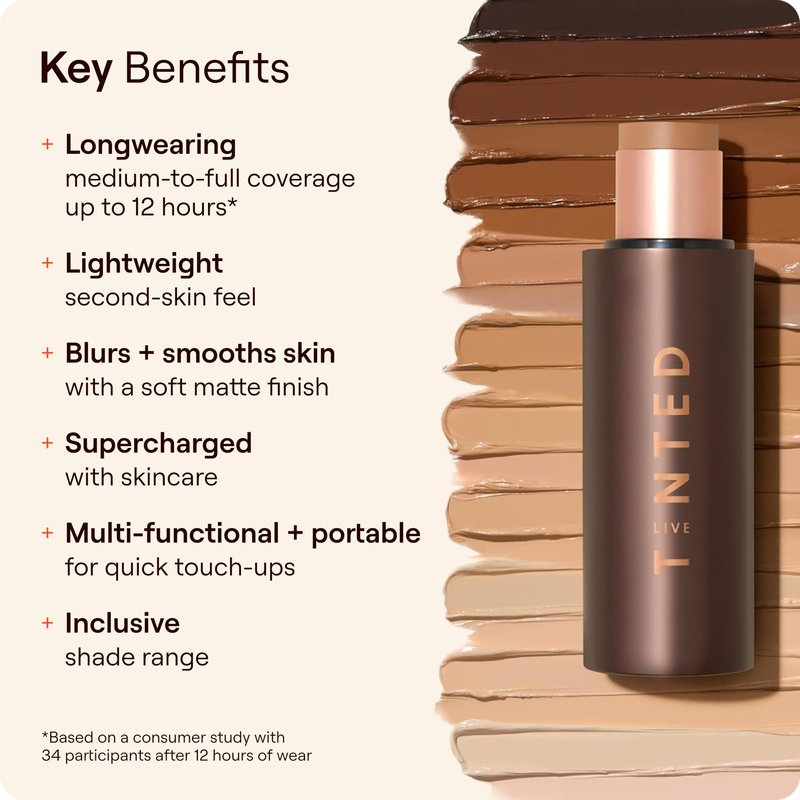 Live Tinted Foundation Makeup - Huestick Complexion Stick - Shade 06
