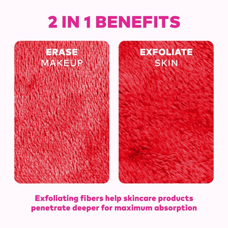 The Original MakeUp Eraser 7-Day Set, Erase All Makeup with Just Water, Including Waterproof Mascara, Eyeliner, Foundation, Lipstick, Sunscreen, and More! (Hello Kitty Classic), 7ct.