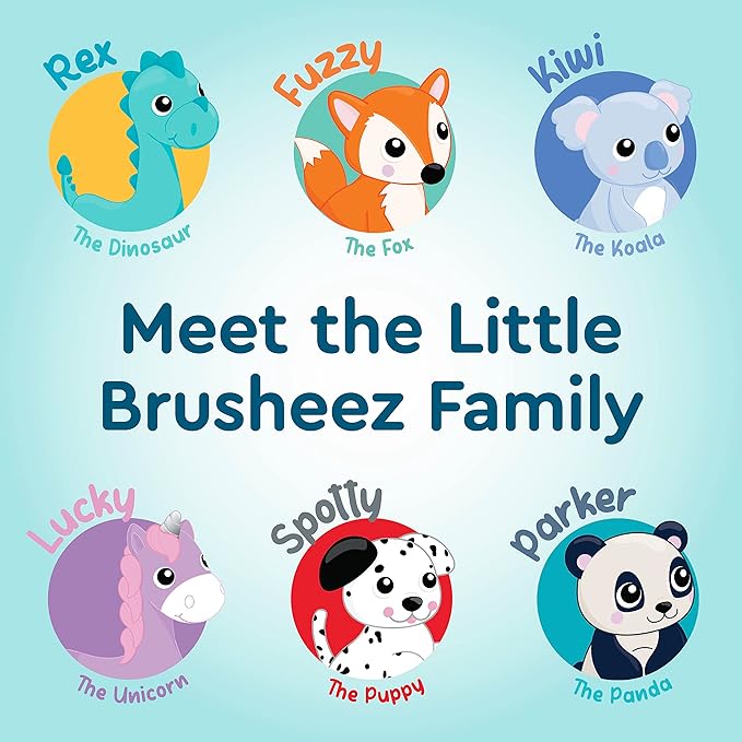 Brusheez Little Toddlers’ Sonic Toothbrush - Safe & Gentle Toothbrush for Ages 1-3 with Built-in, Light-Up 2-Minute Timer, Extra Brush Head, & Storage Base for First-Time Brushers (Parker The Panda)