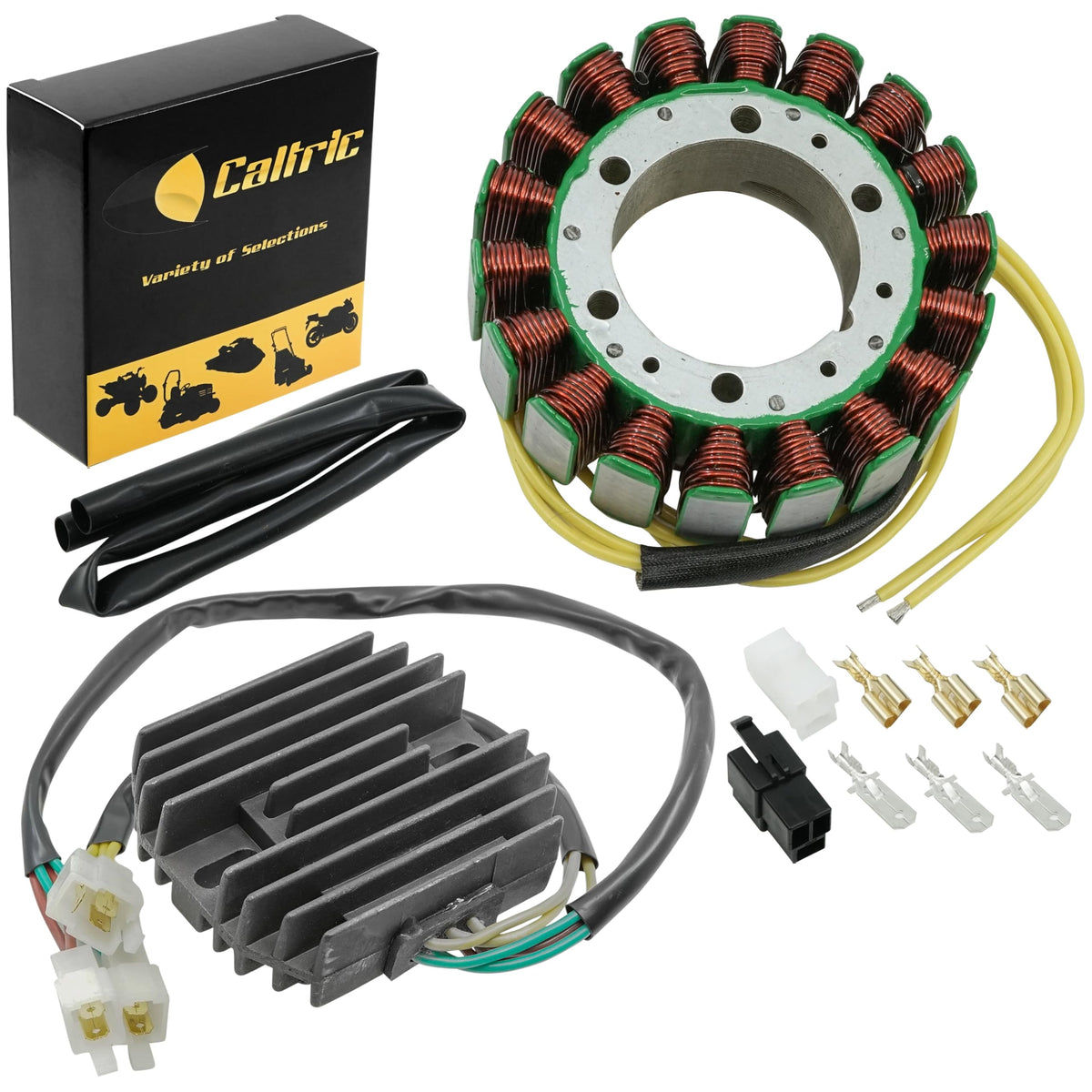 Caltric Stator and Regulator Rectifier Compatible With Honda Vt1100C2 Shadow Ace 1100 1995-1999