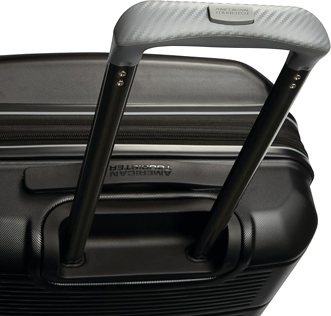 American Tourister Stratum 2.0 Expandable Hardside Luggage with Spinner Wheels, 24" SPINNER, Jet Black