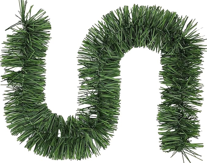50 Foot Garland | Christmas Garland for Christmas Decorations Indoor or Outdoor | Non-Lit Soft Garland Christmas Decorations | Green Holiday Decor | Home Garden Artificial Greenery (2, 50 FT)