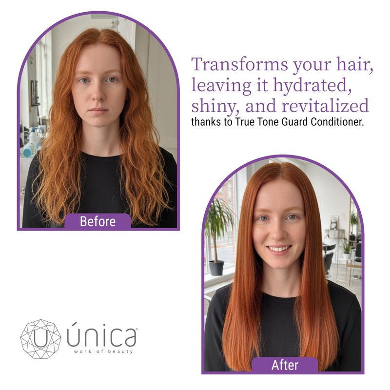 UNICA Work of Beauty True Tone Guard Color Conditioner – Keratin, Argan Oil & Shea Butter for Color-Treated Hair – Moisturizes, Repairs & Protects with Artichoke Extract – 10 oz