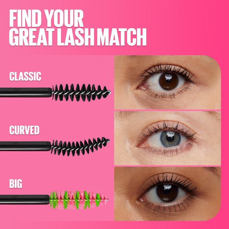 Maybelline Great Lash Clear Mascara, Conditioning Formula for Lashes and Eyebrows for a Natural Eye Makeup Look, 2 Count