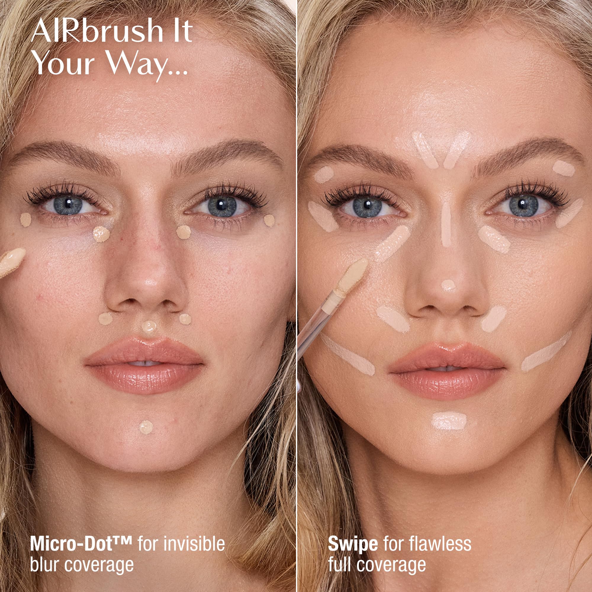 Charlotte Tilbury AIRbrush Flawless Blur Concealer - Concealer for Dark Circles, Blemishes & More - Hydrating, Full Coverage with a Natural Matte Finish - 2 Fair