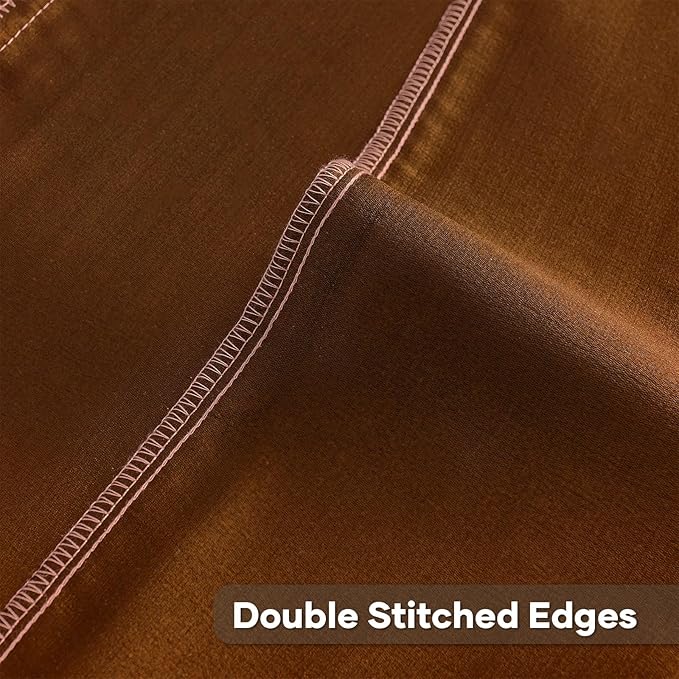 FUTEI Rust Decorative Throw Pillow Covers 22x22 Inch Set of 2,Soft Cozy Wheat Ear Striped Patterns Cushion Cases,Modern Home Decor for Couch Bed Living Room