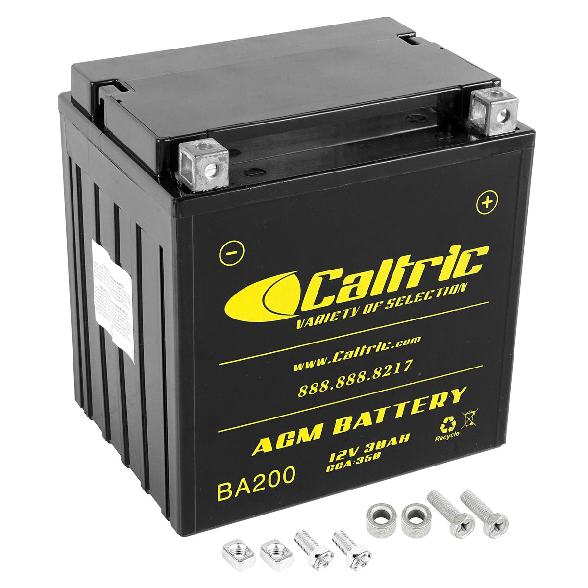 Caltric Agm Battery Compatible with Polaris Sportsman X2 800 Efi 2007 2008