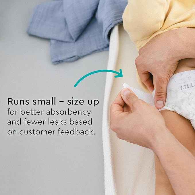 LILLYDOO Baby Diapers - Size 7 (33+ lbs), Monthly Supply (102 Count), Leak Protection, Skin-Friendly, Ultrasoft, Perfume- & Chlorine-Free, Hypoallergenic, dermatologically Tested, Oeko-TEX®