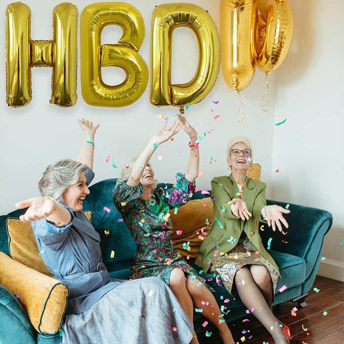 Y Letter Balloons, 40 Inch Large Gold Letter Balloons, A to Z Mylar Balloons Letters, Y Foil Balloon, for Birthday, Baby Shower, Wedding, Anniversary Party Decoration