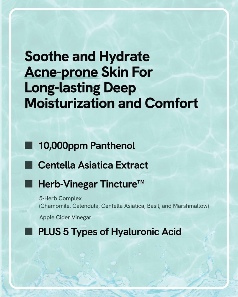 bye od-td Hydra Calming Cream (3.3fl oz) - Gentle Formula, Long Lasting Deep Hydration & Moisturizing Gel for Dry Skin, Barrier Repair, Korean Skin Care. Panthenol, CICA