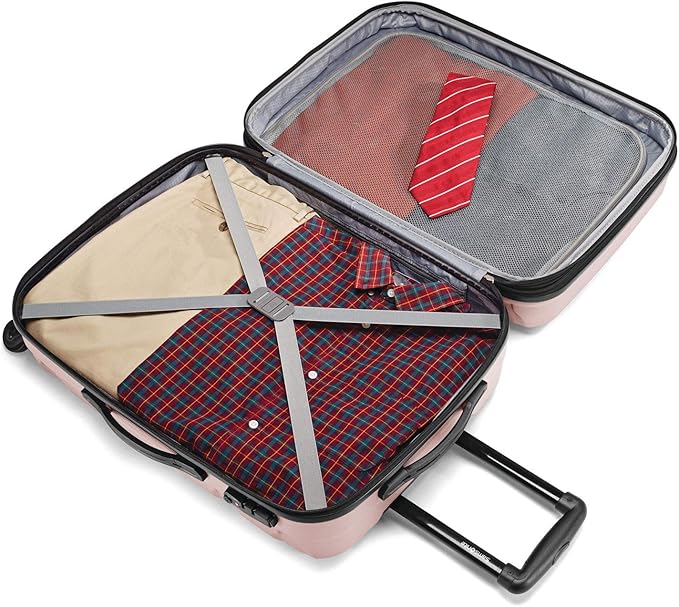 Samsonite Omni 3 Piece Hardside Luggage Nested Spinner Set (20"/24"/28") Pink