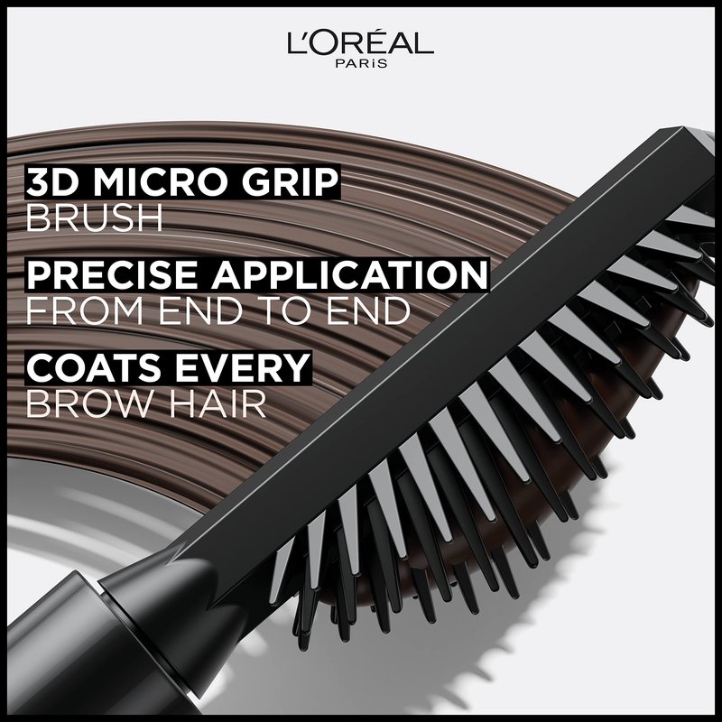 L'Oreal Paris Infallible Volumizing 24H Wear Brow Mascara, Long Lasting Eyebrow Makeup for 2X Fuller Eyebrows, 6R Auburn, 0.13 Fl Oz