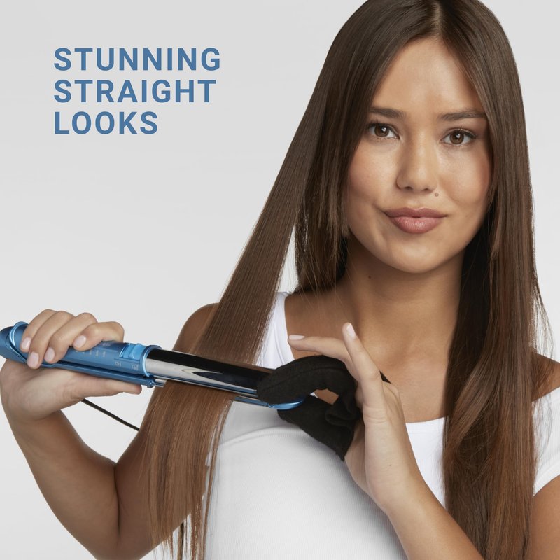 BaBylissPRO 1" Ultra-Sleek Stainless Steel Styling Iron, Hair Straightener, Waver and Curling Tool in one