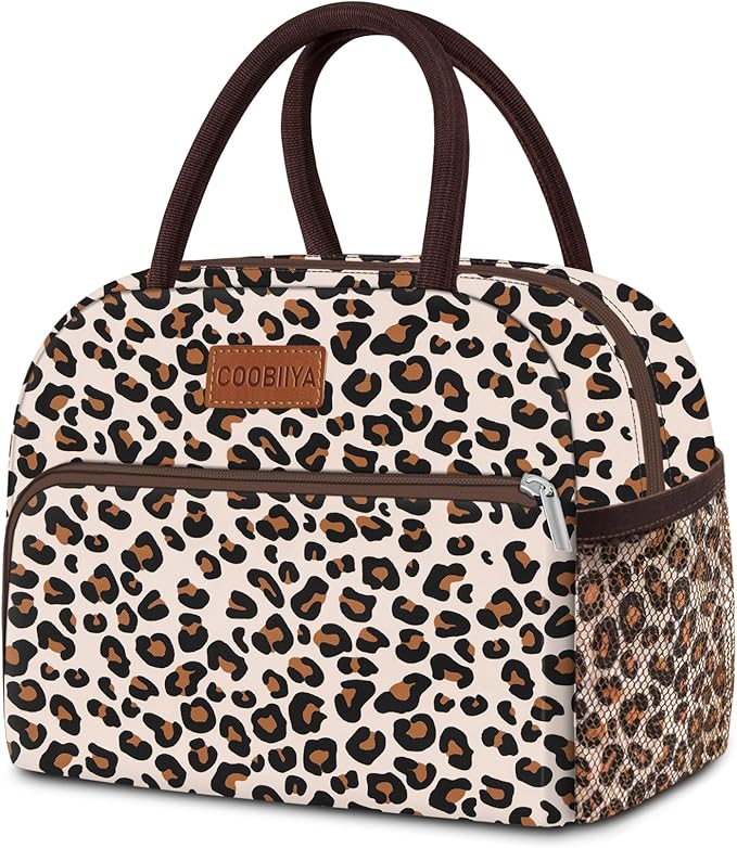 Coobiiya Lunch Box Lunch Bag for Women Adults Men, Reusable Cute Lunch bag - Leakproof, Insulated Lunch Box Tote with Large Capacity, Cooler Container for Work/Travel/Office