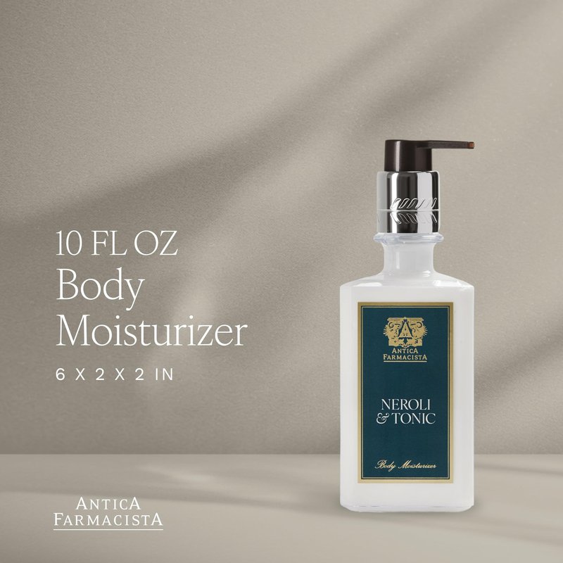 Antica Farmacista Body Moisturizer - Scented Moisturizing Lotion with Jasmine & Soft Cedarwood - Gift for Any Occasion - Neroli & Tonic, 10 fl oz