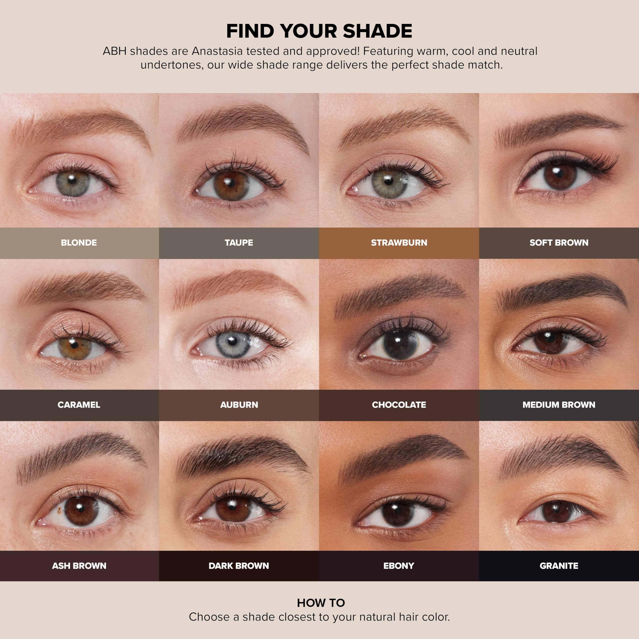 Anastasia Beverly Hills Perfect Brow Pencil - Dual-Ended Eyebrow Pencil with Spoolie Brush, Full-Pigment Powder-Like Formula for Natural-Looking Defined Brows - Soft Brown
